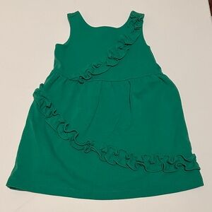Janie and Jack Green Ruffle Dress